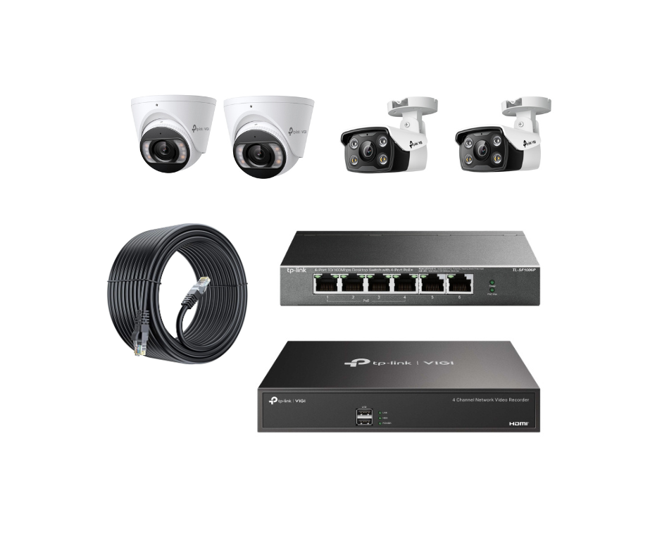 4 IP Cameras Setup (3mp)